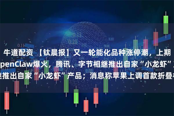 牛道配资 【钛晨报】又一轮能化品种涨停潮，上期所风控措施再加码；OpenClaw爆火，腾讯、字节相继推出自家“小龙虾”产品；消息称苹果上调首款折叠机备货量